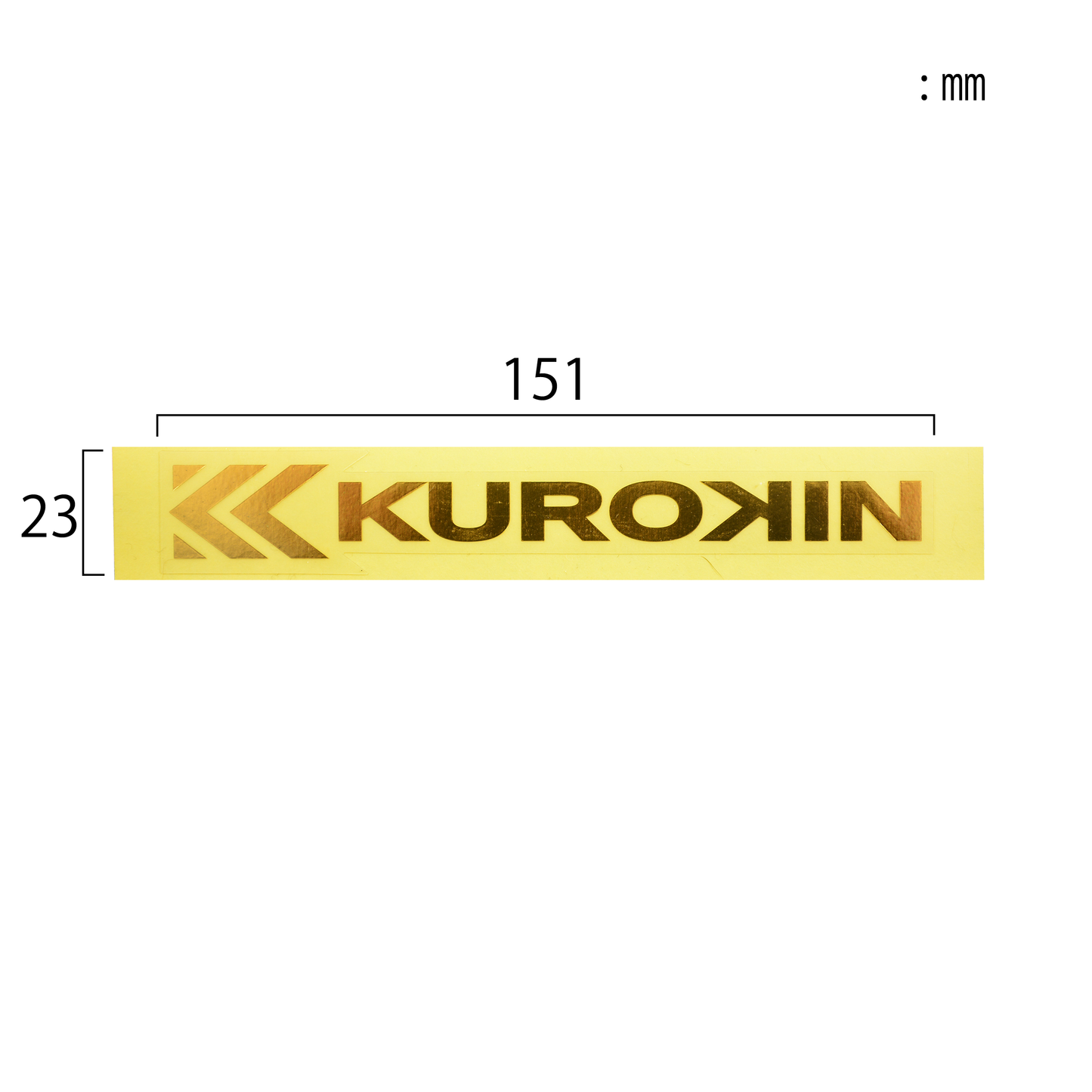KUROKIN(黒金)オリジナルステッカー